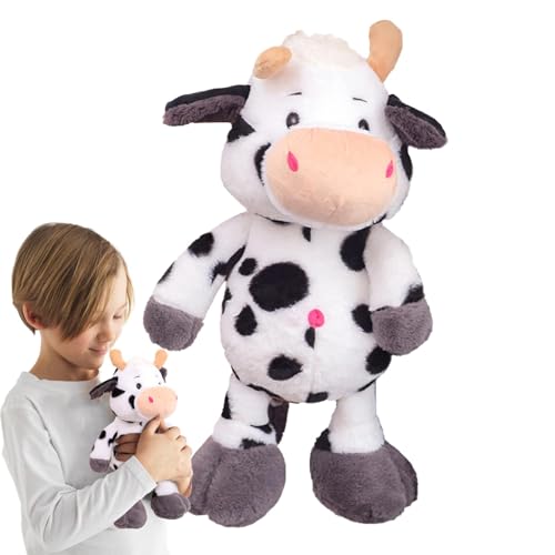 Nuytghr Cow Plush Toy, Animal Pillow Plushie, Plush Cow Cattle Stuffed Animals 35cm/13.78 inches, Hugging Sleeping Plaything for Kids, Toddler, Softness of Doll von Nuytghr