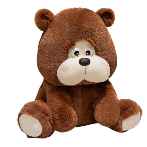 Nuytghr Hug Bear Plüschtier, Braunbär Plüschtier, Huggable Plüsch Stofftiere, Kuscheltier Spielzeug, Huggable Plüsch Stofftiere, 9 Zoll Sitzender Braunbär Plüschtier für Kinder und Raumdekoration von Nuytghr