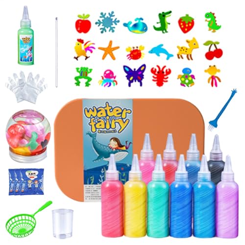 Nuytghr Kit, 3D Water Gel Kit, Magic Gel Kit with Molds, Sea Creature Water Gel Kit, Sea Animal Mold Kit, Water Gel Craft Kit, Fairy Toy Water Kit for 3D Sea Creature Toy Kit von Nuytghr