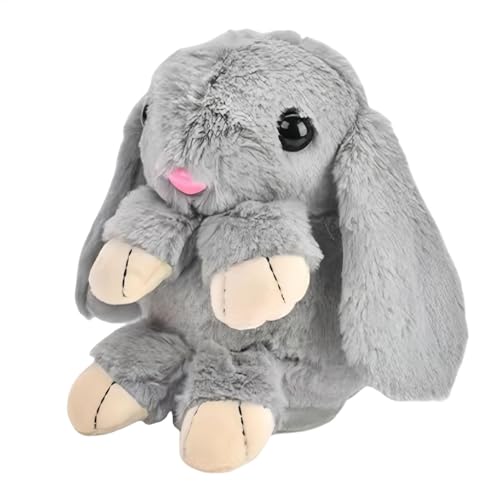 Nuytghr Moving Bunny Stuffed Animal, Interactive Light-Up Easter Rabbit, Singing, Speaking and Dancing Plush Toy, 5.12x3.15x7.09inches Repeating Educational Bunny for 3+ Years von Nuytghr