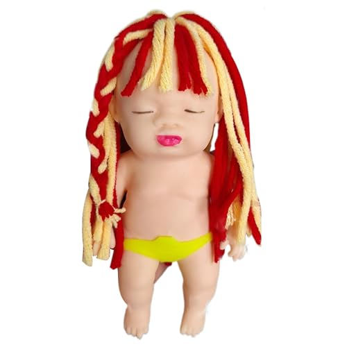 Nuytghr Pinching Doll, Creative Braid Hair Doll Anti-Stress, Cartoon Doll Fidget Toy for Stress Relief - Fun Stress Reliever Toys for Kids and Adults, Perfect for Fidgeting and Reducing von Nuytghr