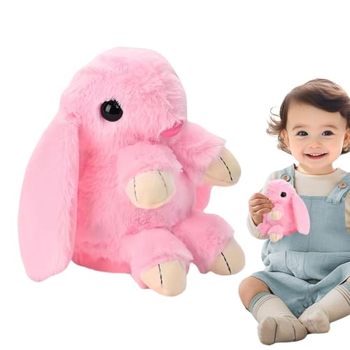 Nuytghr Realistic Bunny Toys, Electronic Easter Interactive Rabbit Light Up, Singing, Speaking, Dancing, Repeating Educational Plush Stuffed Bunny Toy for Children Over 3 Years von Nuytghr