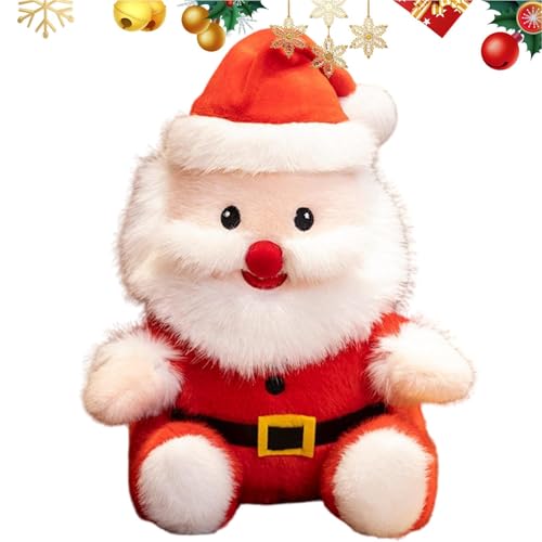 Nuytghr Santa Claus Plüschpuppe, weiche gefüllte Weihnachtsmann-Spielzeug, Plüsch-Weihnachtsmann-Puppe, 9,8 Zoll Weihnachtsmann-Puppe Ornament für Lehrer, Studentenauszeichnungen und von Nuytghr