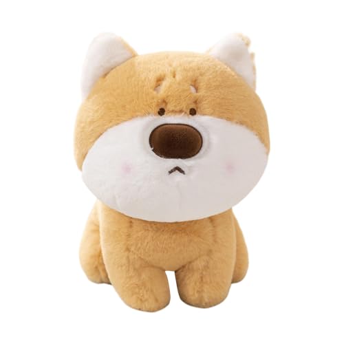 Nuytghr Tragbarer Hundeplüsch, niedliche Hundeplüsche, Cartoon-Shiba Inu Plüschpuppe, Shiba Inu Plüschtier, Welpenplushies für Kinder, buntes Hunde-Plüschtier, weiche Plüsch-Hundepuppe, Plüschtiere von Nuytghr