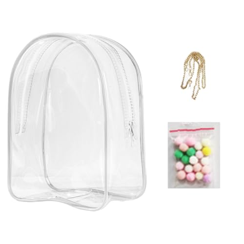 Plüschpuppen-Aufbewahrungstasche, transparente Aufbewahrungstaschen für Stoffpuppen, Plüschpuppen-Organizer, Rucksack mit staubdichtem Schutz – ideal für den täglichen Pendler, Wochenendausflüge und von Nuytghr