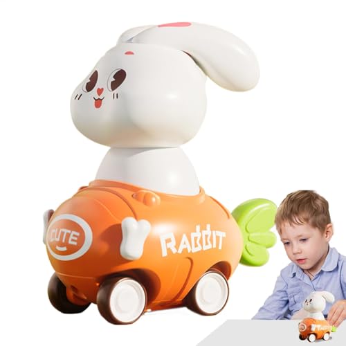 Push And Go Car Toys, Friction Rabbit Car, Inertia Car Toy, Toddler Birthday Car Toy, Push And Go Vehicle, Friction Powered Car For Kids, Shockproof Toddler Car, Rabbit Car Toy For Boys, Friction Car von Nuytghr