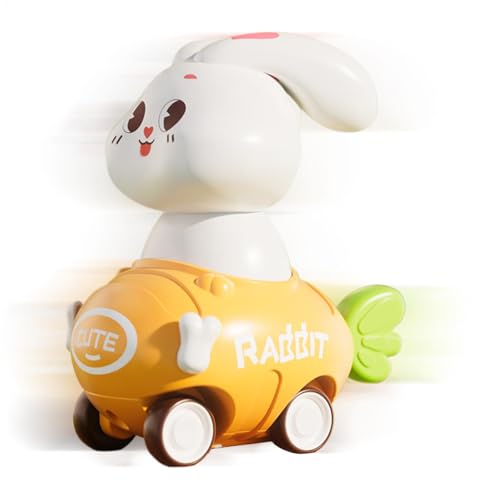 Push And Go Car Toys, Friction Rabbit Car, Inertia Car Toy, Toddler Birthday Car Toy, Push And Go Vehicle, Friction Powered Car For Kids, Shockproof Toddler Car, Rabbit Car Toy For Boys, Friction Car von Nuytghr