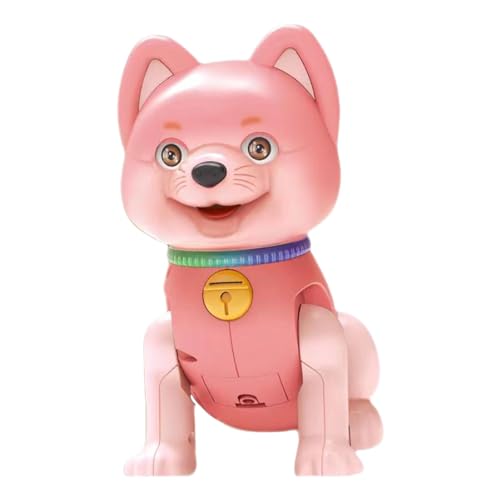 Nxbuynef Bewegliches Hundespielzeug, realistische Cartoon-Hunde, blinkendes Tierspielzeug, beleuchtetes Hundespielzeug, musikalisches Hundespielzeug, realistisches Cartoon-Hundespielzeug, blinkendes von Nxbuynef