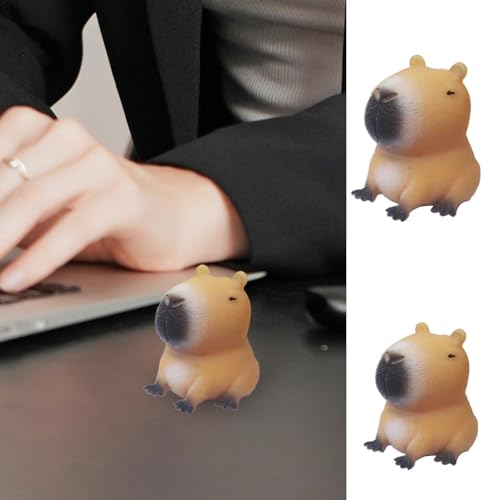 Nybhyjka 2 Stück Kapybara-Kugelfisch Anti Stress Stressbälle, Capybara Squishy Squeeze Toy,Squishy Fidget Toys, Niedliches Capybara Toy Anti Stress Spielzeug Für Erwachsene Und Kinder von Nybhyjka