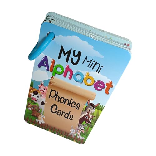 Nybhyjka Alphabetkarten, Buchstabenkarten - 26 Stück Alphabet-Erkennungskarten | Lernkarten zur Buchstabenerkennung für Kinder, pädagogische Alphabetkarten, kreative Lernkarten von Nybhyjka