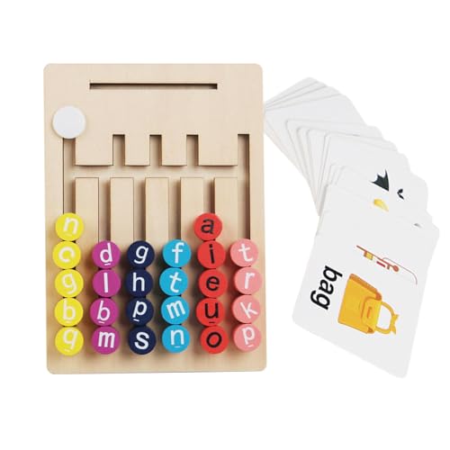 Nybhyjka Buchstaben-Lernspielzeug,Alphabet-Lernspielzeug - Buchstabenlern-Brettspiel für Kleinkinder,Wort-Rechtschreib-Lernspielzeug, pädagogische Vorschulspiele für Kinder ab 3 Jahren, von Nybhyjka