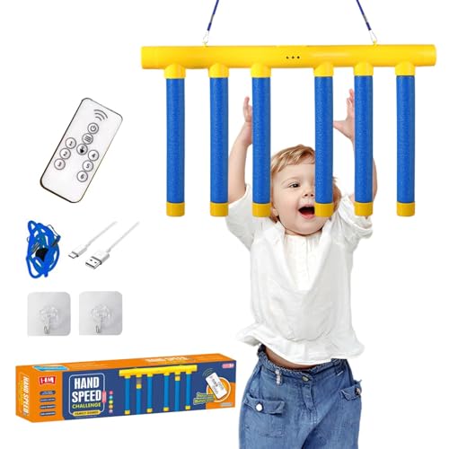 Nybhyjka Drop Stick-Spiel, Stick Catcher-Spiel - Reflex Challenge Wettbewerbsspiel,Geschwindigkeitsverstellbare Kinder-Fangspiele, ferngesteuertes Spielzeug mit fallenden Stöcken, Wettbewerbsspiele von Nybhyjka