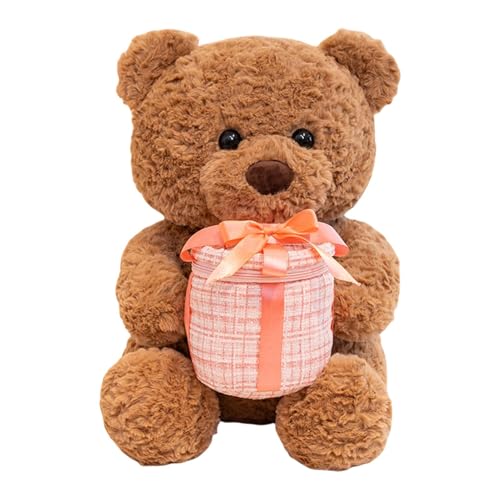 Nybhyjka Gefüllte Bärenpuppe, Bärplüsch - Ausgestopfte entzückende Bear Animal Doll | Valentinstag Doll Holding Decorated Box für Home Decoration von Nybhyjka