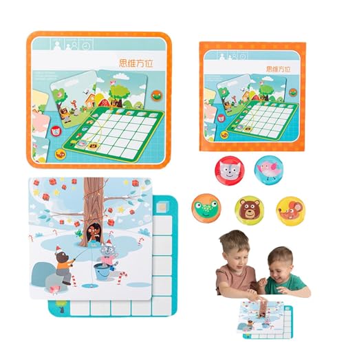 Nybhyjka Interaktive Spiele, lustige Spiele für Kinder - Positionierungsspielzeug Puzzle Holzspiel | Lehrmittel, Tischspiele, Tischbrettspiel, interaktive Kinderspiele für Geburtstage, von Nybhyjka