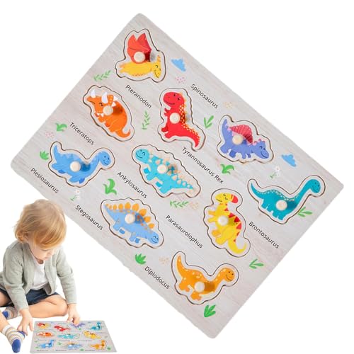 Nybhyjka -Rätsel - Vorschulpädagogisches Steckpuzzle-Set,Holzpuzzle-Set, Spielzeug, Feinmotorik-Frühlernen, Vorschulpädagogisches Geschenk von Nybhyjka