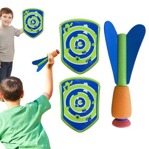 Nybhyjka Spielzeug für Kinder fangen, Zielspiel werfen | Raketenform Sticky Dart Board Foam Dart Catcher | Eltern-Kind-Interaktives Spielzeug, Hand-Augen-Koordination, Innen- und Gebrauch im Freien im von Nybhyjka