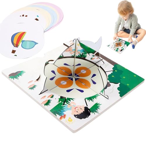 Nybhyjka -Spielzeug für Kleinkinder, axialsymmetrisches Spielzeug, Interaktives Kaleidoskop-Spielzeug, Divergent Thinking -Vorschulspielzeug für das Vergnügungspark-Kinderzentrum von Nybhyjka