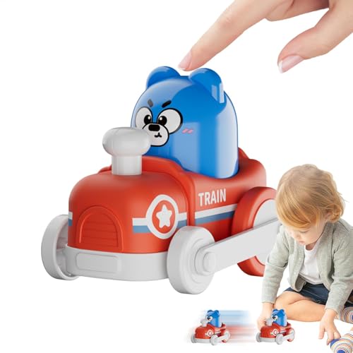 Nybhyjka Spielzeugauto für Kleinkinder, Spielzeugauto zum Zurückziehen,Fahrzeug Kleinkindautospielzeug | Push-and-Go-Rennwagen-Set für Kleinkinder für, Familie und Freunde von Nybhyjka