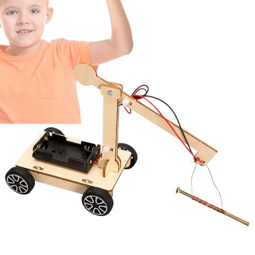 Nybhyjka Wissenschaftliches -Spielzeug aus, Kinder-BAU-Wissenschaftsspielzeug,Pädagogischer Bausatz für elektromagnetische Kräne - Verbessern Sie die Kreativität und Vorstellungskraft. von Nybhyjka