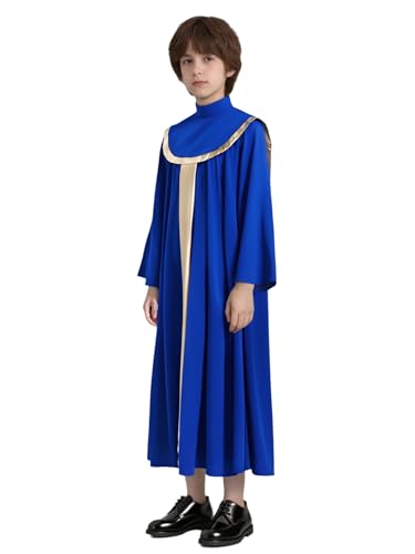 Nyeemya Kinder Junge Chor Kirche Robe Langarm Arabischen Islam Thobe Metallic Spleiß Kaftan Eid Kleider Gebet Kleidung Islam Königsblau 158-164 Nyeemya Kinder Junge Chor Kirche Robe Langarm Arabischen Islam Thobe Metallic Spleiß Kaftan Eid Kleider Gebet Kleidung Islam Königsblau 158-164 von Nyeemya