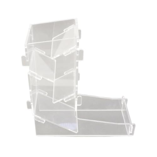 OAJABBGE Acryl Clear Dices Tower Tragbare Dices Roller Rolling Tray Tower Brettspiel Dices Rolling Tower Ideal Für Game Night von OAJABBGE