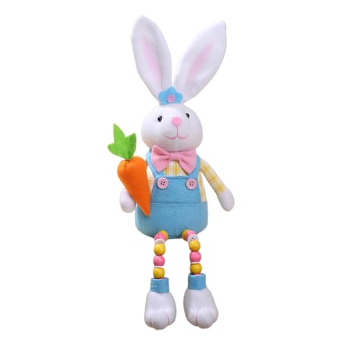 OAJABBGE Kaninchen Plushie Spielzeug Mit Karottenblumendekorationen Köstliches Festtiftungsgeschenk Desktop Orament Home Decor von OAJABBGE