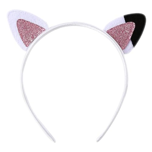 OAJABBGE Plüsch Katze Ohr Stirnband Cosplay Kostüm Hairhoop Party Requisiten Kopfbedeckungen Maskerade Kopfschmuck Mädchen Animation Zubehör von OAJABBGE