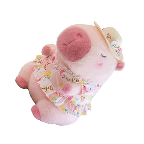 OAJABBGE Schöne Capybaras Figur Spielzeugtier Umarmung Puppen Gefüllte Capybaras Mit Strand Urlaub Outfit Puppen Geschenk Für Kinder von OAJABBGE