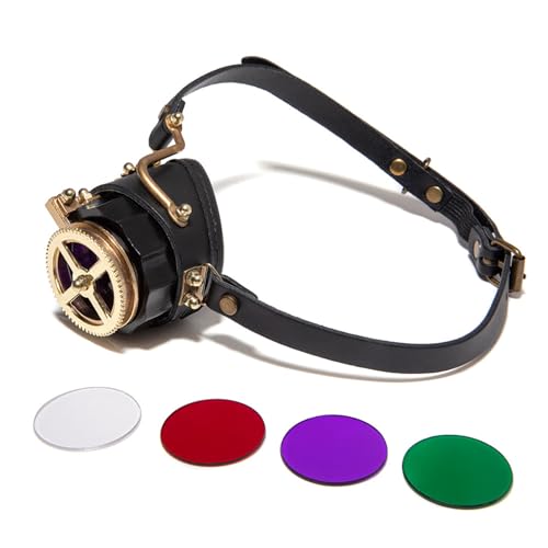 OAJABBGE Steampunk Retro Motorradbrillen Frauen Männer Sonnenbrille Für Cosplay Und Festivalgeschenke Mit Verstellbaren Designs Geeignet von OAJABBGE