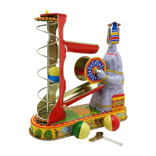 OAJABBGE Tinplate Elephant Acrobatics Spielzeug Einzigartiges Windup Design Für Erwachsene Und Kinder Vintage Mechanical Toy von OAJABBGE