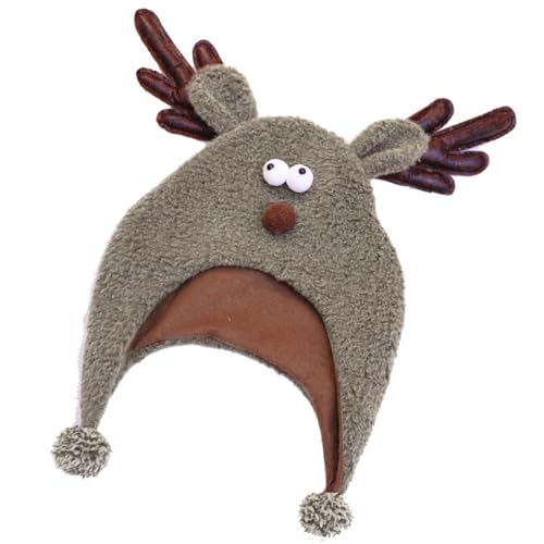 OAJABBGE Verspieltheit Antlers Weihnachtshüte Saisonale Feierhüten Einzigartige Rentiere Hüte Für Familienveranstaltungen Und Unternehmensaktivitäten von OAJABBGE