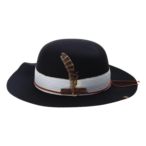 OAJABBGE Vintage Fedora Für Maskerade Party Gentleman JazzHat Mit Federn Erwachsene Karneval Party Kostüm Zubehör von OAJABBGE