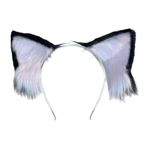 OAJABBGE Wolf Ohr Stirnband Kätzchen Mädchen Cosplay Zubehör Biest Ohren Fursuit Maskerade Halloween Cosplay Party von OAJABBGE