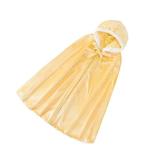 1stk Umhang Für Zauberstab Mantel Halloween Kostüme Maske Patrouillieren Mäntel Superheld Mit Kapuze Haube Cosplay Kleidung Kinderkostüm Umhang Yellow Baumwolle OATIPHO von OATIPHO