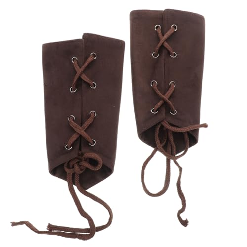 OATIPHO 1 Paar Bayerischer Handschutz armlehnen armschützer Halloween-Attacken Bayerisches Zubehör Oktoberfest-Outfit Fantasy-Zauberer-Armschienen Bogenarmschutz Polyester Brown von OATIPHO