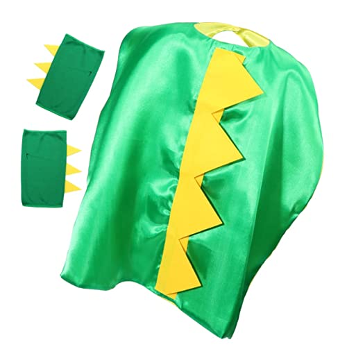 OATIPHO 1 Satz Dinosaurier-Umhang Halloween-Kinderumhang Dinosaurierkostüm Umhang für halloween cape halloween costume Drachenmantel für Umhang mit Stacheln Stoff Green von OATIPHO