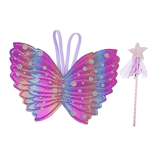 OATIPHO Spiele Kindergeburtstag 1 Satz Engelsflügel Fairy Wand Party Mitgebsel Maerche Spielsachen Toys Dekorationen Plüsch Bausatz Puppe Tragbarer Zauberstab Feenhafter Zauberstab Stoff Violett von OATIPHO