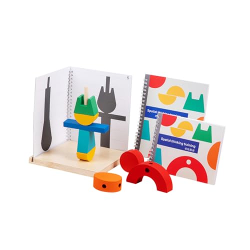 OATIPHO 1 Satz Holzblock Puzzle kinderpuzzle Babys holzbausteine holzpuzzle Engine Holzblöcke Feinmotorik-Trainingsspielzeug Blöcke für Kleinkinder bausteine Papier von OATIPHO