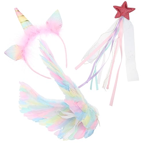 OATIPHO 1 Satz Kostüm-Requisiten fairy wand Maskenball Die Fee Zauberstab Zauberstäbe Engelsflügel Flügelstütze für Mädchen Kostüm Flügel Winkelflügel Mädchen Feder von OATIPHO