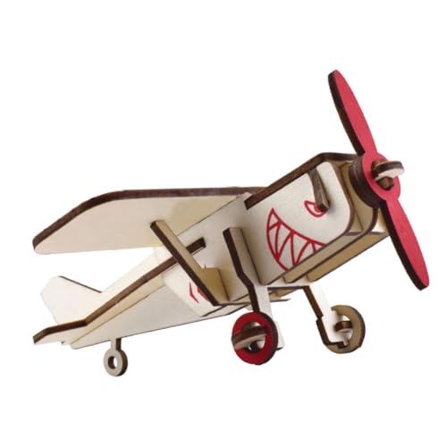 OATIPHO 1 Satz Segelflugzeug bastelsets+für+ bastel Set für Holzflugzeug holzkit Toys for Puzzle Bildungsmodell handgefertigtes Flugzeughandwerk hölzern Beige von OATIPHO