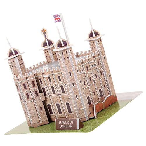 OATIPHO 1 Satz Tower of London-Puzzle Puzzle geobord D Puzzle für Geburtstagsgeschenke Gebäudemodell London Tower London Tower Holzpuzzle London Tower-Puzzle Kinderpuzzle Papier von OATIPHO