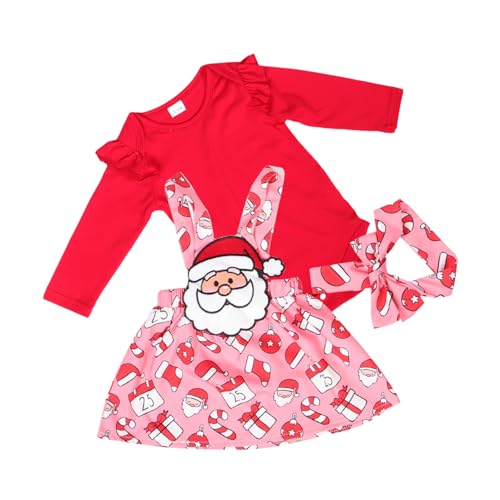 OATIPHO 1 Satz Weihnachtsanzug Strampler mit langen Ärmeln Herbstoutfit für Kleinkinder Babykleid neugeborene Weihnachts-Overall für Kleinkinder Gesamtkleid für Kleinkinder Baumwolle von OATIPHO