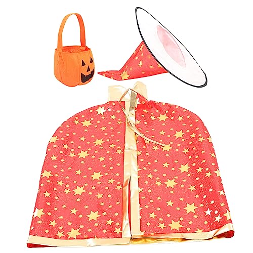 OATIPHO 1 Set Halloween Umhang Kleidung Für Halloween Hexenumhang Zaubererkostüm Halloween Umhang Für Kinder Krippendekoration Kinderumhang Mit Halloween Kürbis Umhang Für Kinder von OATIPHO