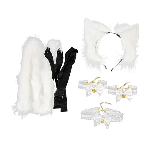 OATIPHO 1 Set Simulation Tier Ohr Stirnband Kostüm Katzenohren Kopfschmuck Maske Dschungel Tier Stirnband Kühe Make Up Stirnband Tier Performance Prop Zubehör Stirnbänder Plüsch von OATIPHO