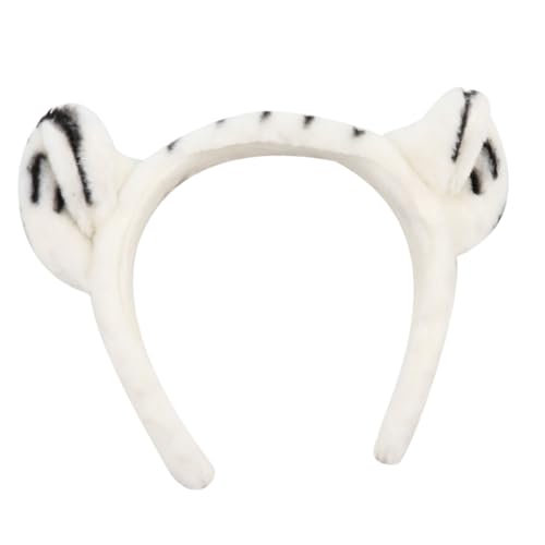 OATIPHO 1 Stk Stirnband Haare Für Schöne Kopfbedeckung Cosplay-haarreifen Entzückender Haarreif Tigerohr-haarreifen Exquisite Kopfbedeckung Attraktiver Haarreif Weiß Plüsch von OATIPHO