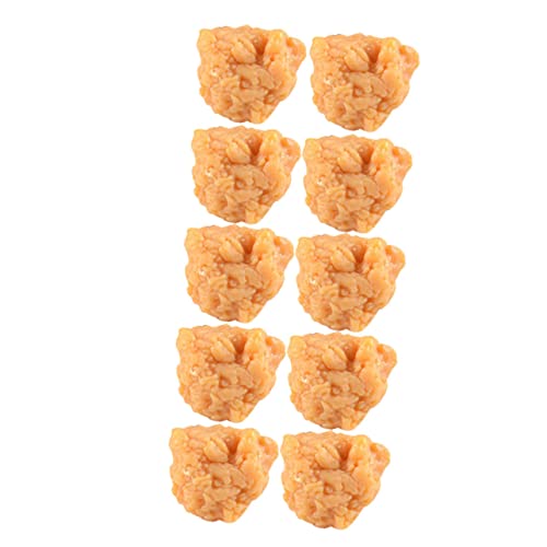 OATIPHO 10St Simulation Hühner Reis simulierte Hähnchenkeulen Hühnernuggets-Formmodell tischdeko esstisch Chicken Nuggets simulierte gebratene Hühnernuggets simuliertes Essen PVC von OATIPHO