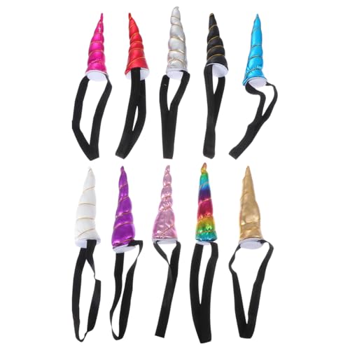OATIPHO Einhorn-Haarreif Set 10 StüCk Bunte Dekorative Kopfbedeckungen FüR MäDchen Ideal FüR Halloween Partys Und KostüMe OATIPHO Einhorn-Haarreif Set 10 StüCk Bunte Dekorative Kopfbedeckungen FüR MäDchen Ideal FüR Halloween Partys Und KostüMe von OATIPHO