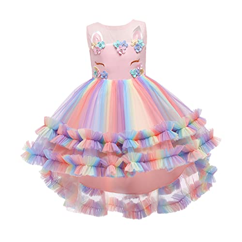 OATIPHO 1Stk Ballettröckchen Paillettenkleid Tutu Brautkleider Festkleid Blumenmädchenkleid Mädchen kleiden Sich Ankleiden Cosplay-Requisite Performance-Rock Rosa von OATIPHO