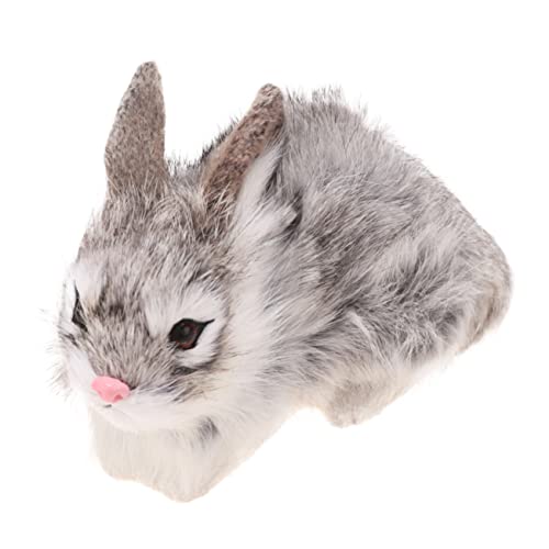 OATIPHO 1Stk Plüschkaninchen Animal Toys Tier Bunny Plush Tierisches Wohnaccessoire Tierspielzeug lebensechtes Kaninchen Simulations-Kaninchenspielzeug Grey von OATIPHO