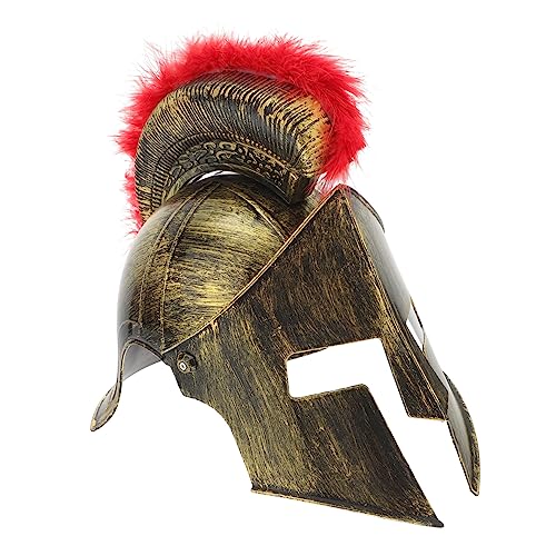 OATIPHO 1stk Krieger Helm Hut Motorhaube Baseballkappe Ritter Zaubererkostüm Kostüm Cosplay Hut Mittelalterlicher Hut Sonnenhut Damen Helm Mittelalterlich Maske Pvc-kunststoff Golden von OATIPHO